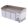 ATOSA EPF3485GR – 3-door pizza refrigerated counter with granite top | -2 to +8 °C | Climate class 5