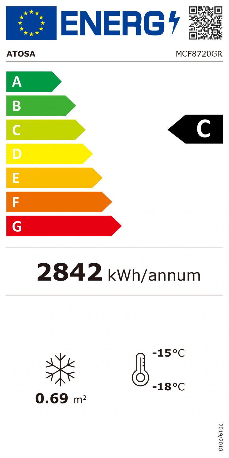 Atosa MCF8720GR – Однодверный морозильник со стеклянной дверью (Коммерческий морозильник со стеклянной дверью)