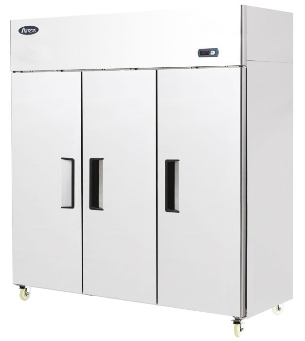 ATOSA YBF9237GR – Dreitüriger Kühlschrank (Slimline Upright) | 950 L netto | -2 bis +8 °C