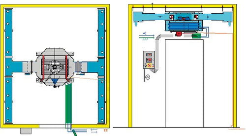 BASTRA DG 1210 ceiling-mounted air conditioning unit – compact air conditioning for ripening rooms (smoke-free)